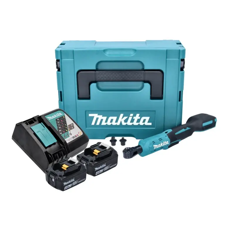 Makita DWR 180 RMJ Akku Ratschenschrauber 18 V 47,5 Nm 1/4" 3/8" + 2x Akku 4,0 Ah + Ladegerät + Makpac Neu Im Sortiment