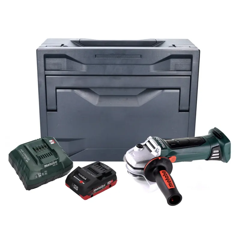 Metabo W 18 LTX 125 Quick Akku Winkelschleifer 18 V 125 mm + 1x Akku 4,0 Ah + Ladegerät + metaCASE Direktkauf