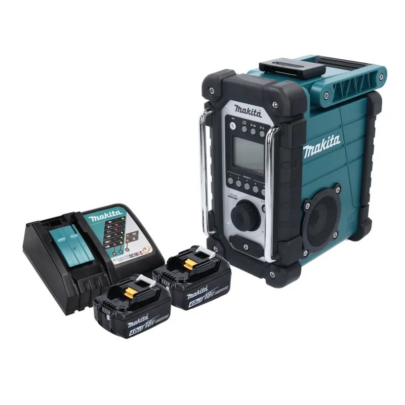 Top-Angebot Makita DMR 107 RM Akku Baustellen Radio 7,2 - 18 V + 2x Akku 4,0 Ah + Ladegerät