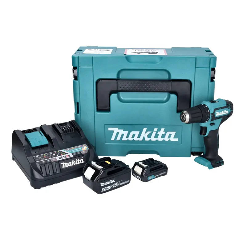 Makita DF 333 DNX12 Akku Bohrschrauber 12 V 30 Nm + 1x Akku 2,0 Ah + 1x Akku 18 V 5,0 Ah + Ladegerät + Makpac Online Kaufen