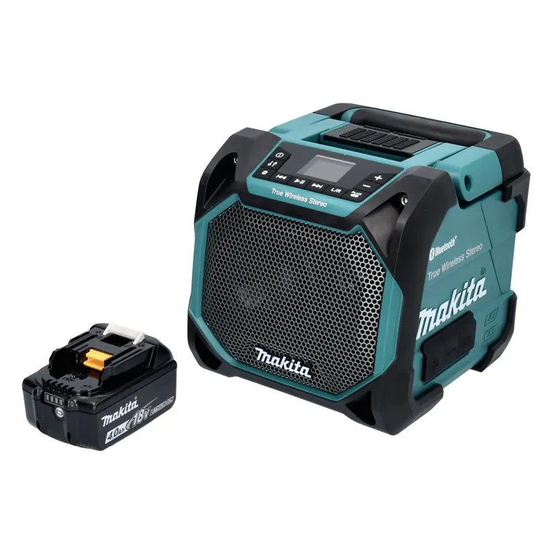 Makita DMR 203 M1 Bluetooth Lautsprecher 12 V 18 V IP64 + 1x Akku 4,0 Ah - ohne Ladegerät Versand Am Gleichen Tag