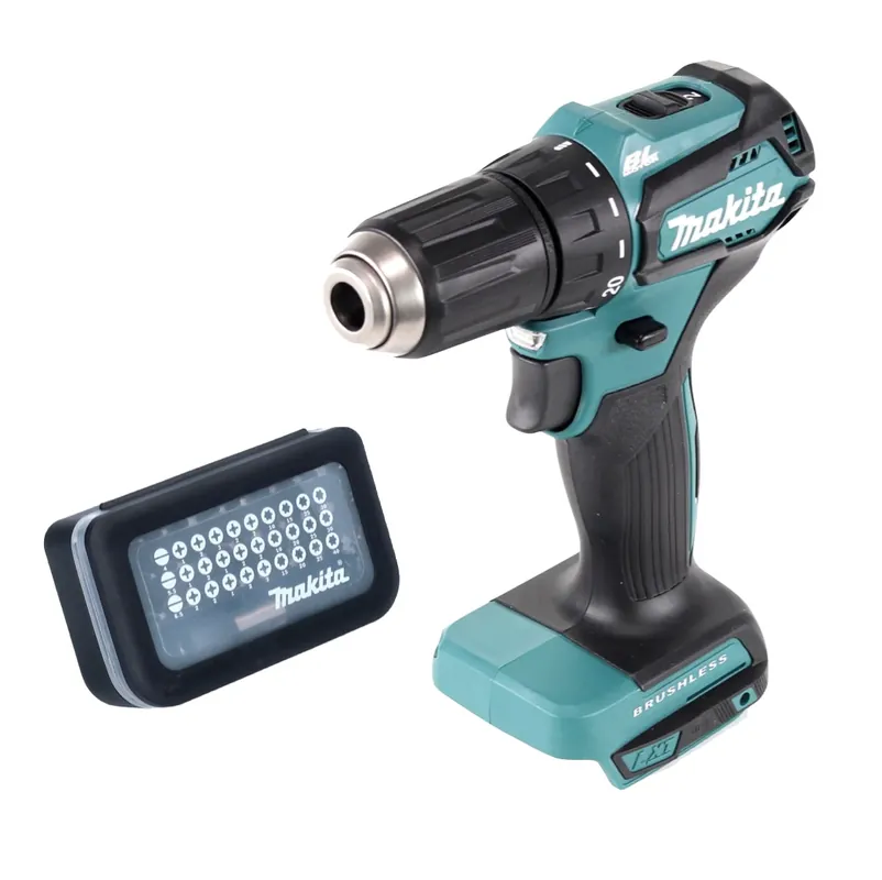 Makita DDF 483 Z Akku Bohrschrauber 18 V 40 Nm Brushless + Bit Set 31 tlg. ( D-30667 ) Kracherpreis