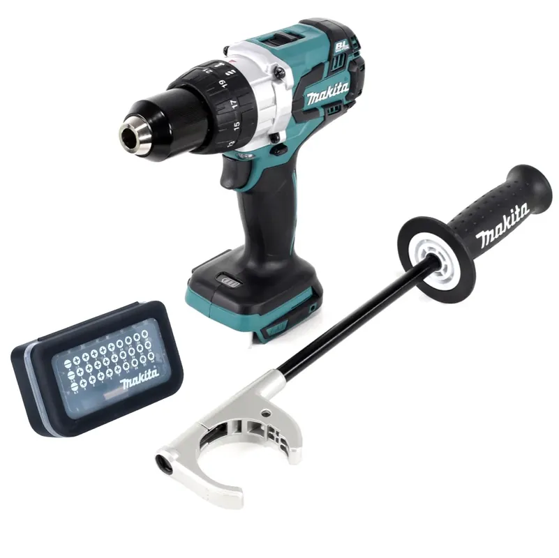 Makita DDF 481 Z Akku Bohrschrauber 18 V 115 Nm Brushless + Bit Set 31 tlg. ( D-30667 ) Super-Preis