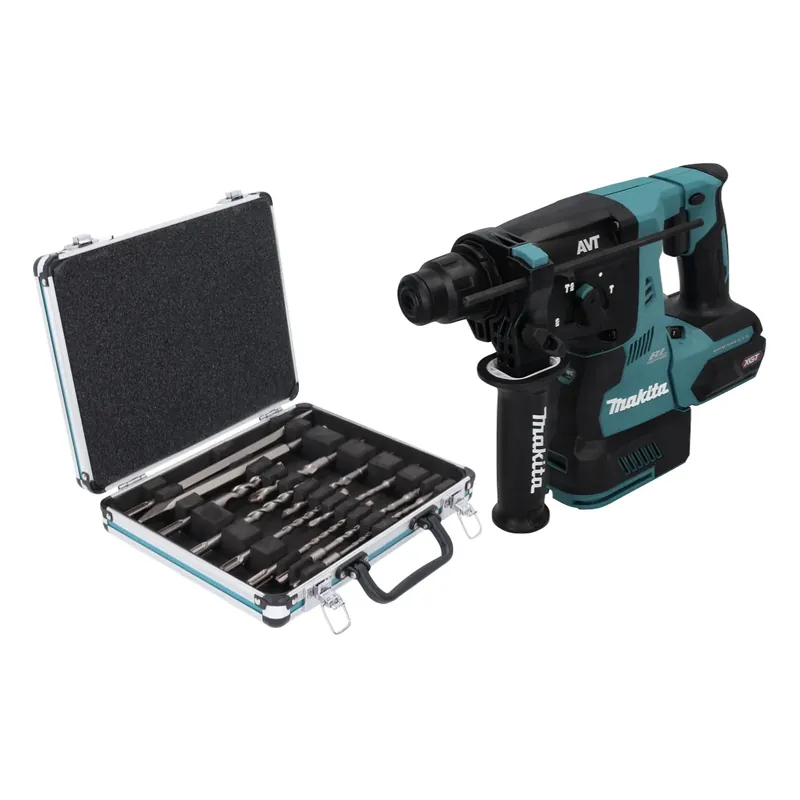 Makita HR 003 GZ Akku Kombihammer 40 V max. 2,8 J SDS plus Brushless + 13 tlg. Bohrer und Meißel Set - ohne Akku, ohne Ladegerät Sonderaktion