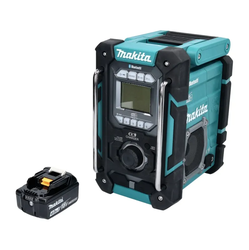 Geprüft Makita DMR 301 M1 Akku Baustellenradio 12 V max. - 18 V DAB / DAB+ / Bluetooth + 1x Akku 4,0 Ah - ohne Ladegerät