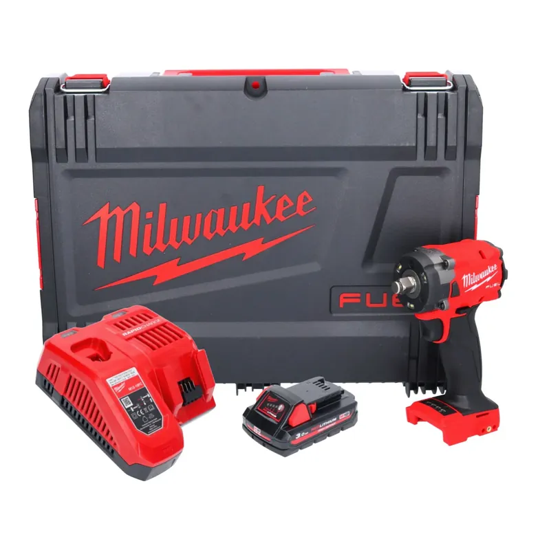 Milwaukee M18 FIW2F12-301X Akku Schlagschrauber 18 V 339 Nm 1/2" Brushless + 1x Akku 3,0 Ah + Ladegerät + HD Box Top-Seller