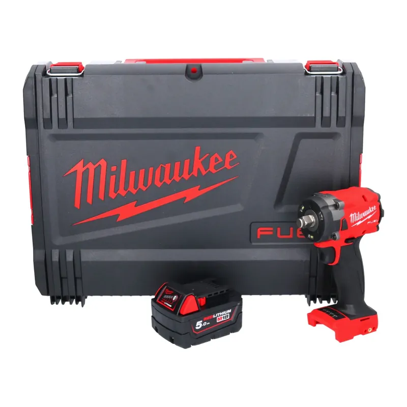 Milwaukee M18 FIW2F12-501X Akku Schlagschrauber 18 V 339 Nm 1/2" Brushless + 1x Akku 5,0 Ah + HD Box - ohne Ladegerät Beliebt