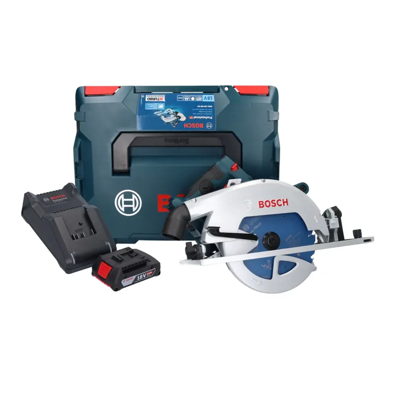 Bosch GKS 18V-68 GC Professional Akku Handkreissäge 18 V 190 mm Biturbo Brushless + 1x Akku 2,0 Ah + Ladegerät + L-BOXX Günstig