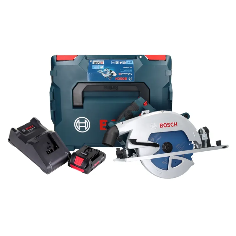 Neuheit Bosch GKS 18V-68 GC Professional Akku Handkreissäge 18 V 190 mm Biturbo Brushless + 1x ProCORE Akku 4,0 Ah + Ladegerät + L-BOXX
