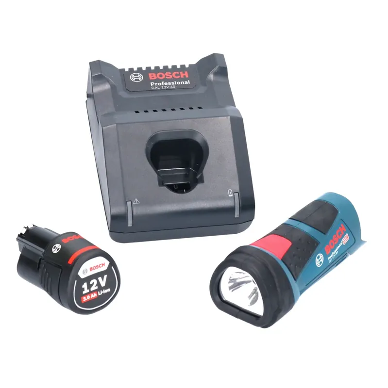 Abverkauf Bosch GLI 12V-80 Professional Akku Lampe 12 V 80 Lumen + 1x Akku 3,0 Ah + Ladegerät