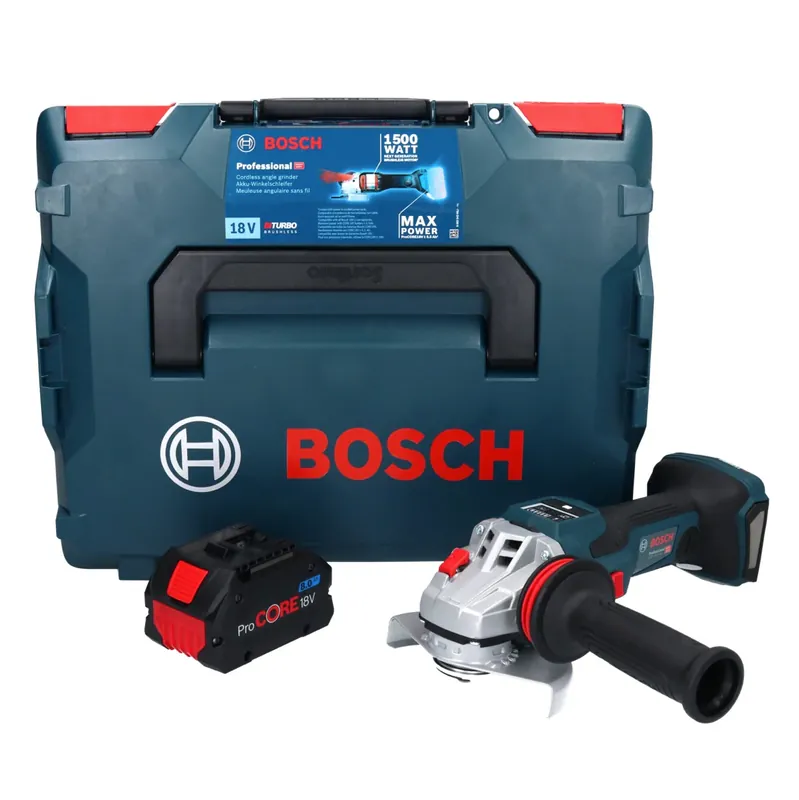 Solange Der Vorrat Reicht Bosch GWS 18V-15 SC Professional Akku Winkelschleifer 18 V 125 mm Brushless + 1x ProCORE Akku 8,0 Ah + L-BOXX - ohne Ladegerät
