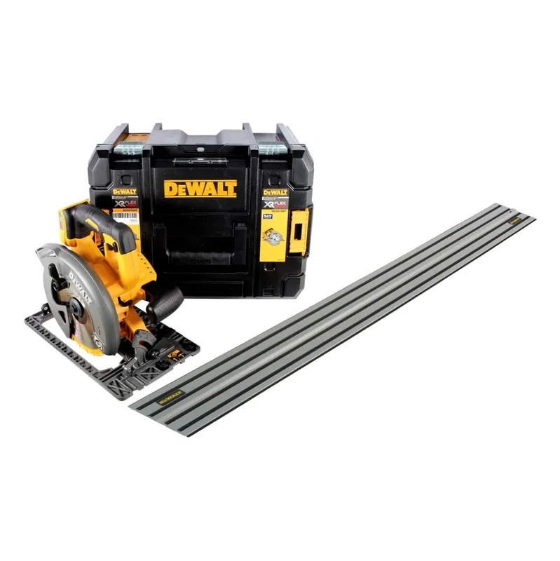 DeWalt DCS 576 NT Akku Handkreissäge 54 V FlexVolt 190 mm + Führungsschiene + T-STAK - ohne Akku, ohne Ladegerät Markenware
