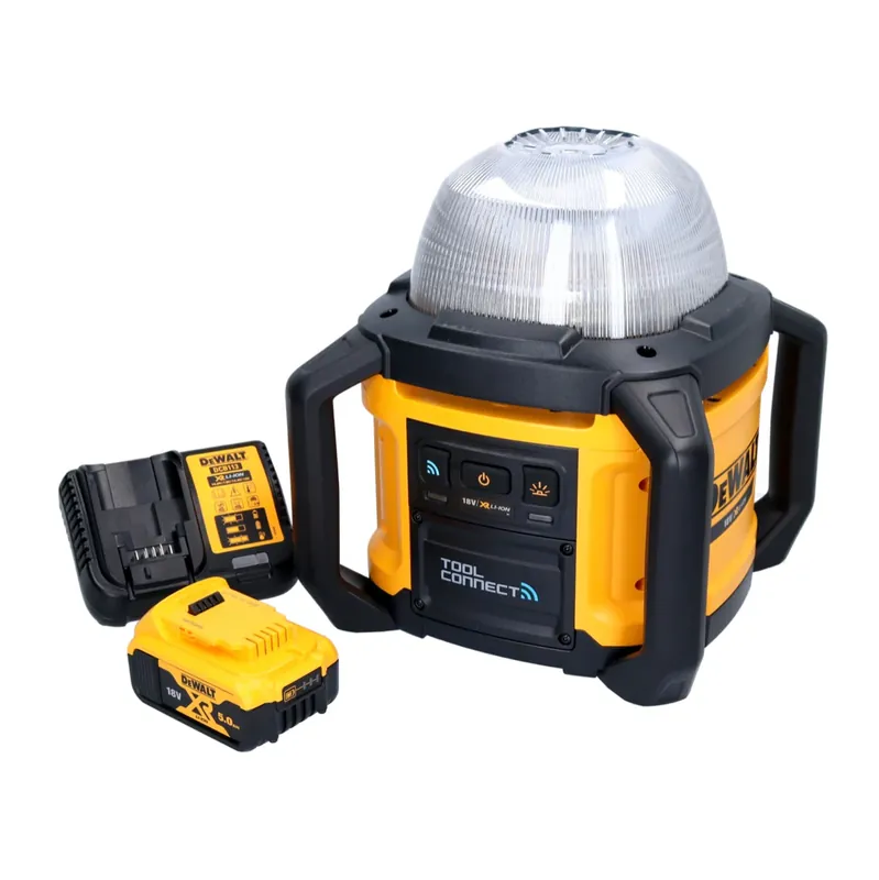 Markenware DeWalt DCL 074 P1 Akku Baustellenstrahler Strahler 18 V 5000 lm 4000 Kelvin + 1x Akku 5,0 Ah + Ladegerät