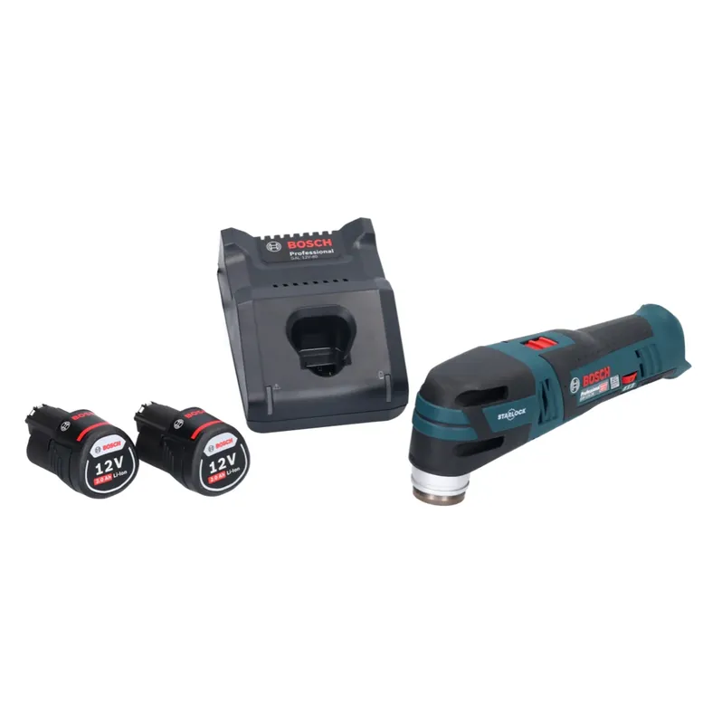 Bosch GOP 12V-28 Professional Akku Multi Cutter Starlock Brushless + 2x Akku 2,0 Ah + Ladegerät Preisknaller