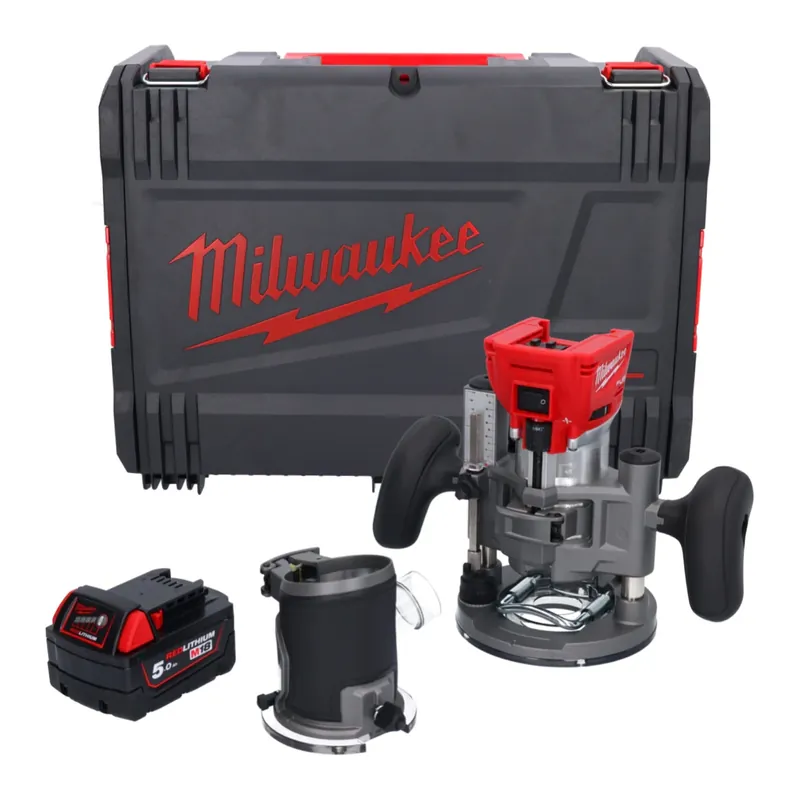 Milwaukee M18 FTR-501X Akku Fräse 18 V Brushless + 1x Akku 5,0 Ah + Fräsmodule + HD Box - ohne Ladegerät Knallerangebot