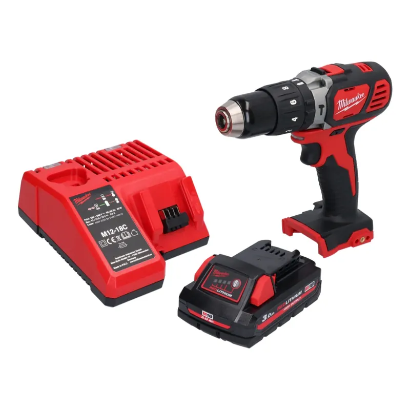 Milwaukee M18 BPD-301 Akku Schlagbohrschrauber 18 V 60 Nm + 1x Akku 3,0 Ah + Ladegerät Preisknaller
