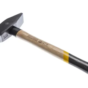 Sonderaktion FORTE TOOLS Schlosserhammer mit Holzgriff, 2000 g Kopfgewicht, Hammer mit Holzstiel, Premium Werkzeug, geschmiedet, doppelter Ringkeil, lackierter Kopf ( 000051151037 )