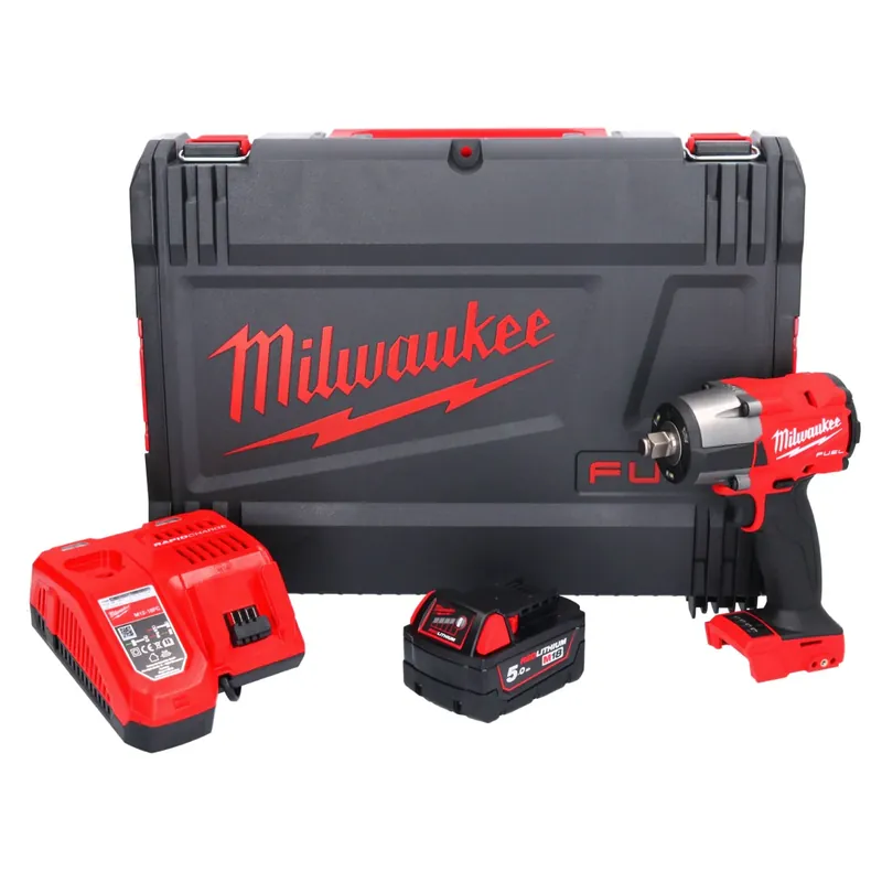 Highlight Milwaukee M18 FMTIW2F12-501X Akku Schlagschrauber 18 V 745 Nm 1/2" Brushless + 1x Akku 5,0 Ah + Ladegerät + HD Box