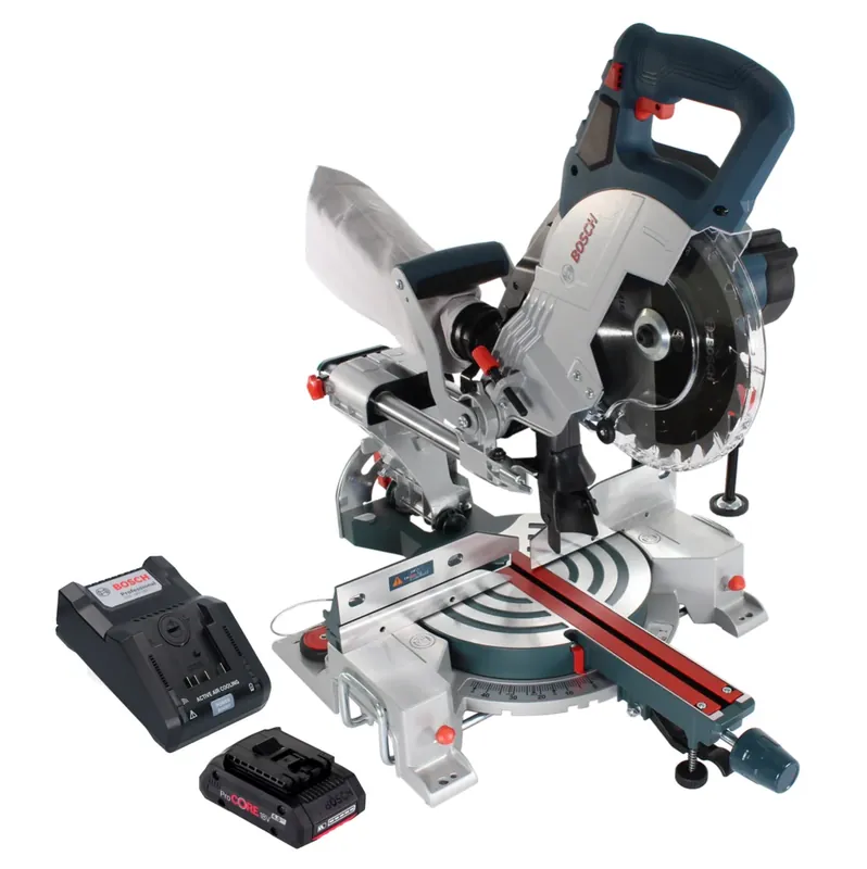 Bosch GCM 18V-216 Professional Akku Kappsäge Gehrungssäge 18 V 216 mm BITURBO Brushless + 1x ProCORE Akku 4,0 Ah + Ladegerät Online Kaufen