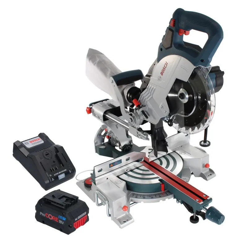 Bosch GCM 18V-216 Professional Akku Kappsäge Gehrungssäge 18 V 216 mm BITURBO Brushless + 1x ProCORE Akku 8,0 Ah + Ladegerät Nur Für Kurze Zeit