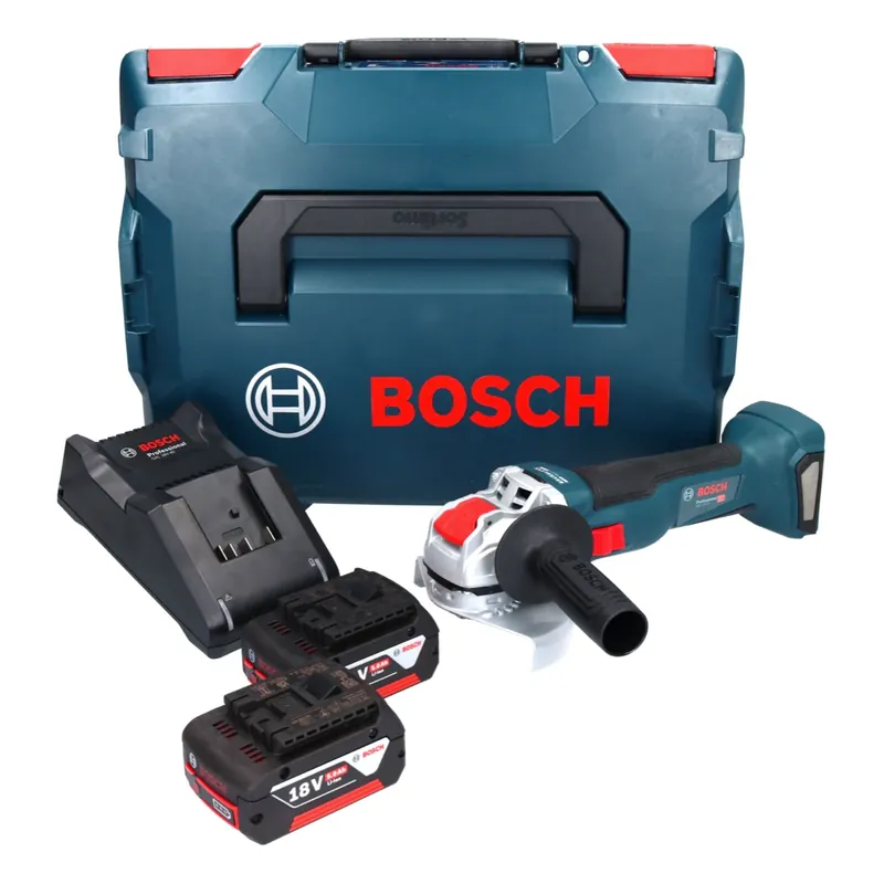 Bosch GWX 18V-10 Professional Akku Winkelschleifer 18 V 125 mm X-LOCK Brushless + 2x Akku 5,0 Ah + Ladegerät + L-Boxx Jetzt Kaufen