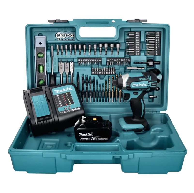 Top-Preis Makita DTD 152 SGX5 Akku Schlagschrauber 18 V 165 Nm + 1x Akku 6,0 Ah + Ladegerät + 101 tlg. Zubehör Set + Koffer