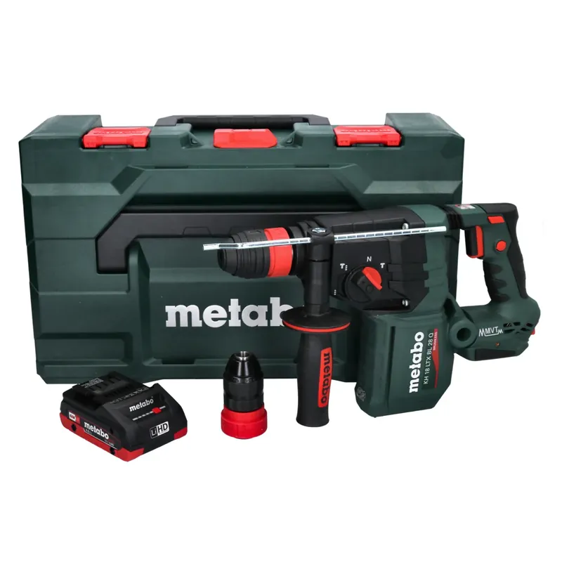 Neue Ware Metabo KH 18 LTX BL 28 Q Akku Bohrhammer 18 V 3 J SDS plus Brushless + 1x Akku 4,0 Ah + metaBOX - ohne Ladegerät