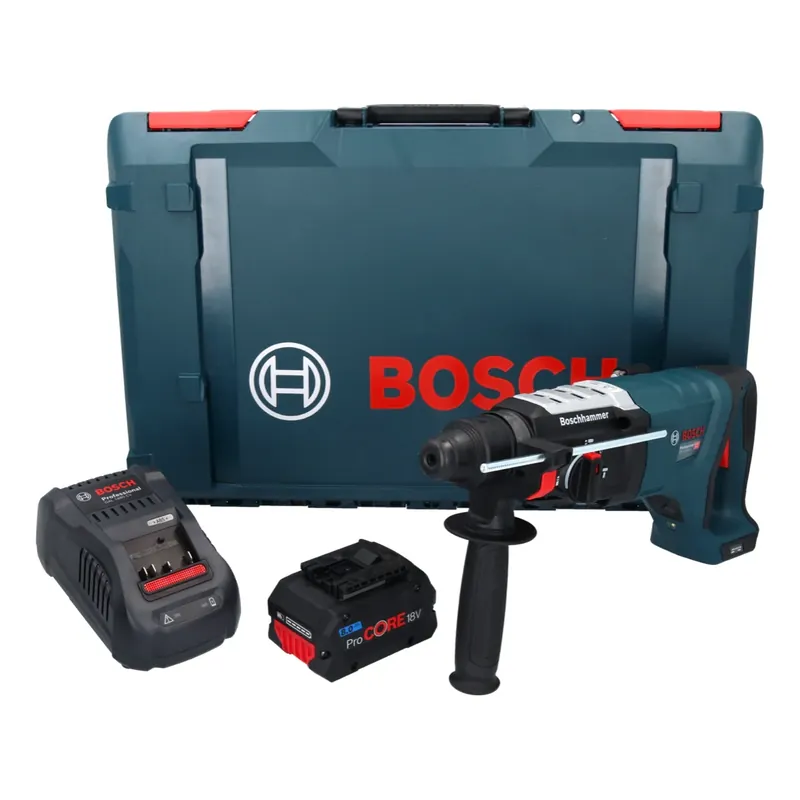 Online Kaufen Bosch GBH 18V-28 DC Professional Akku Bohrhammer 18 V 3,4 J SDS Plus Brushless + 1x ProCORE Akku 8,0 Ah + Ladegerät + XL-Boxx