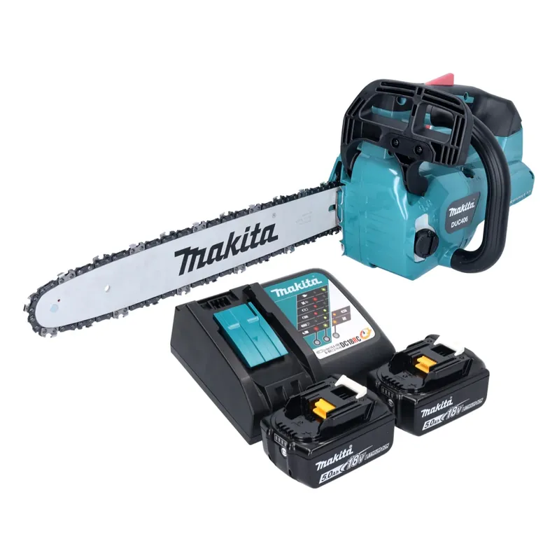 Makita DUC 406 RTB Akku Kettensäge 36 V ( 2x 18 V ) 40 cm Brushless + 2x Akku 5,0 Ah + Ladegerät Direkt Vom Hersteller