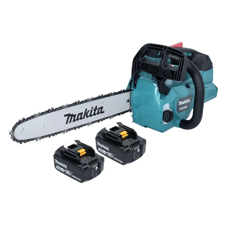 Abverkauf Makita DUC 356 FB Akku Kettensäge 36 V ( 2x 18 V ) 35 cm Brushless + 2x Akku 3,0 Ah - ohne Ladegerät