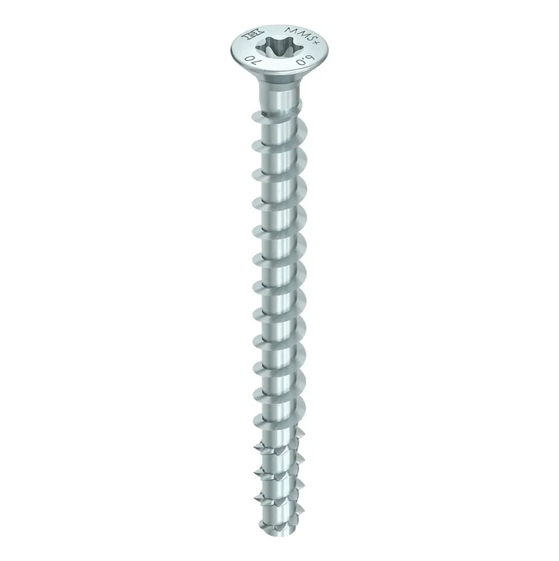 Jetzt Kaufen HECO MULTI MONTI plus F Schraubanker 7,5 x 80 mm 200 Stück ( 4x 48515 ) Betonschraube, Senkkopf, T-Drive, verzinkt blau, A2K