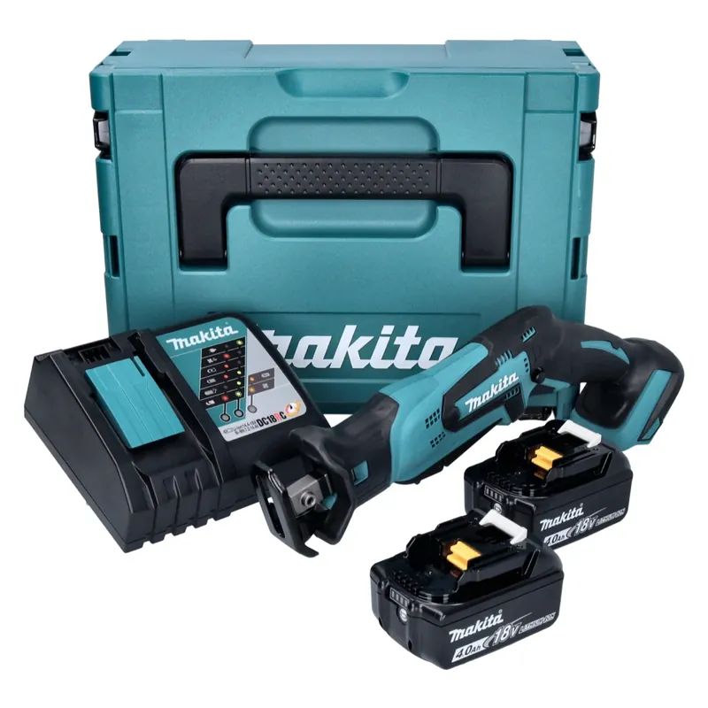 Top-Seller Makita DJR 185 RMJ Akku Recipro Säbelsäge 18 V + 2x Akku 4,0 Ah + Ladegerät + Makpac