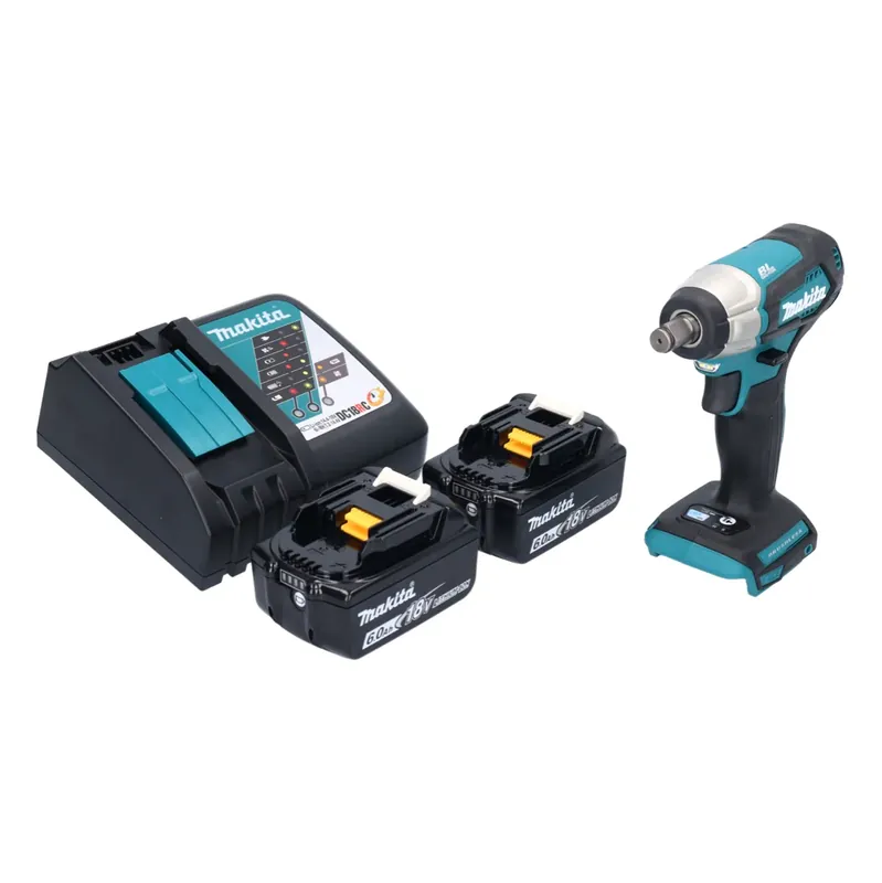 Echt Makita DTW 181 RG Akku Schlagschrauber 18 V 210 Nm 1/2" Brushless + 2x Akku 6,0 Ah + Ladegerät