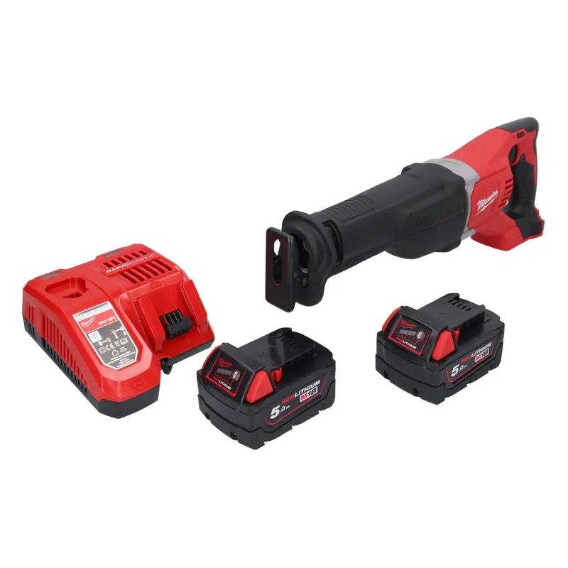 Milwaukee M18 BSX-502 Akku Recipro Säbelsäge 18 V + 2x Akku 5,0 Ah + Ladegerät Günstig