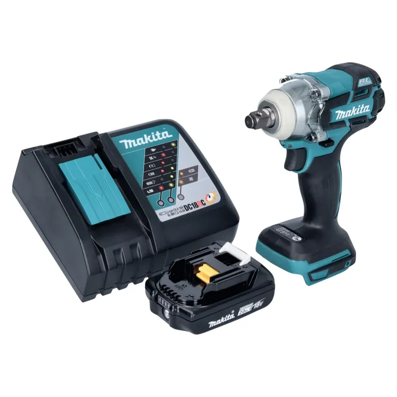 Makita DTW 285 RA1 Akku Schlagschrauber 18 V 280 Nm 1/2" Brushless + 1x Akku 2,0 Ah + Ladegerät Wochenendangebot