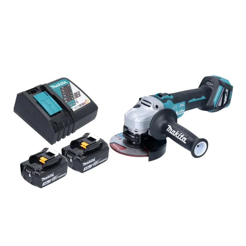 Makita DGA 513 RF Akku Winkelschleifer 18 V 125 mm Brushless + 2x Akku 3,0 Ah + Ladegerät Angebot