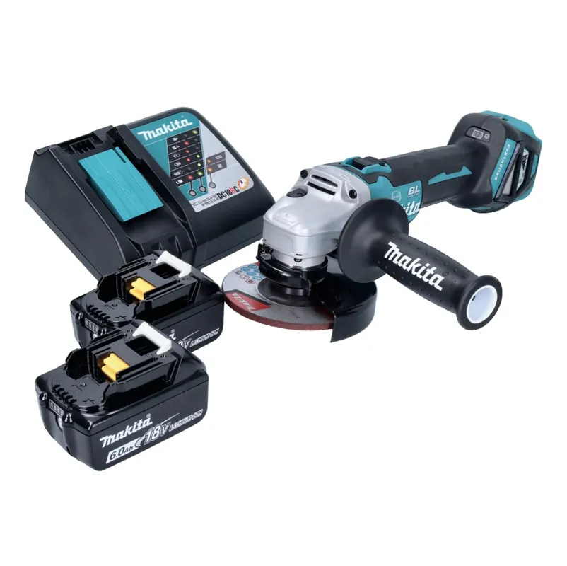 Direkt Vom Hersteller Makita DGA 513 RG Akku Winkelschleifer 18 V 125 mm Brushless + 2x Akku 6,0 Ah + Ladegerät