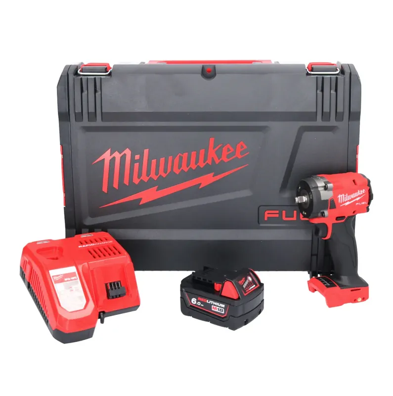 Preis Gesenkt Milwaukee M18 FIW2F38-601X Akku Schlagschrauber 18 V 339 Nm 3/8 " Brushless + 1x Akku 6,0 Ah + Ladegerät + HD Box