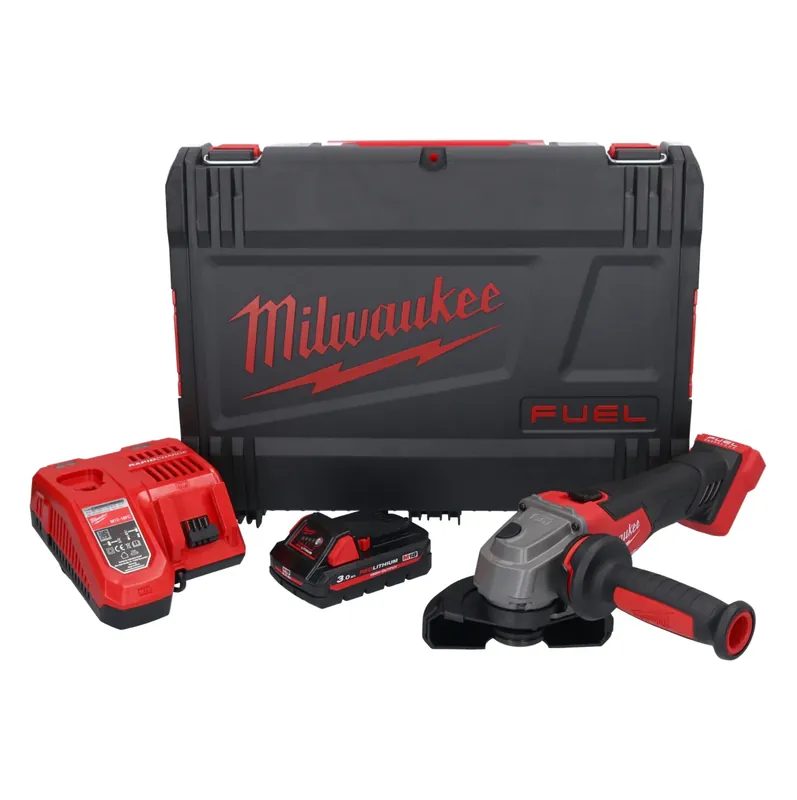 Milwaukee M18 FSAG125X-301X Akku Winkelschleifer 18 V 125 mm Brushless + 1x Akku 3,0 Ah + Ladegerät + HD Box Sichere Zahlung