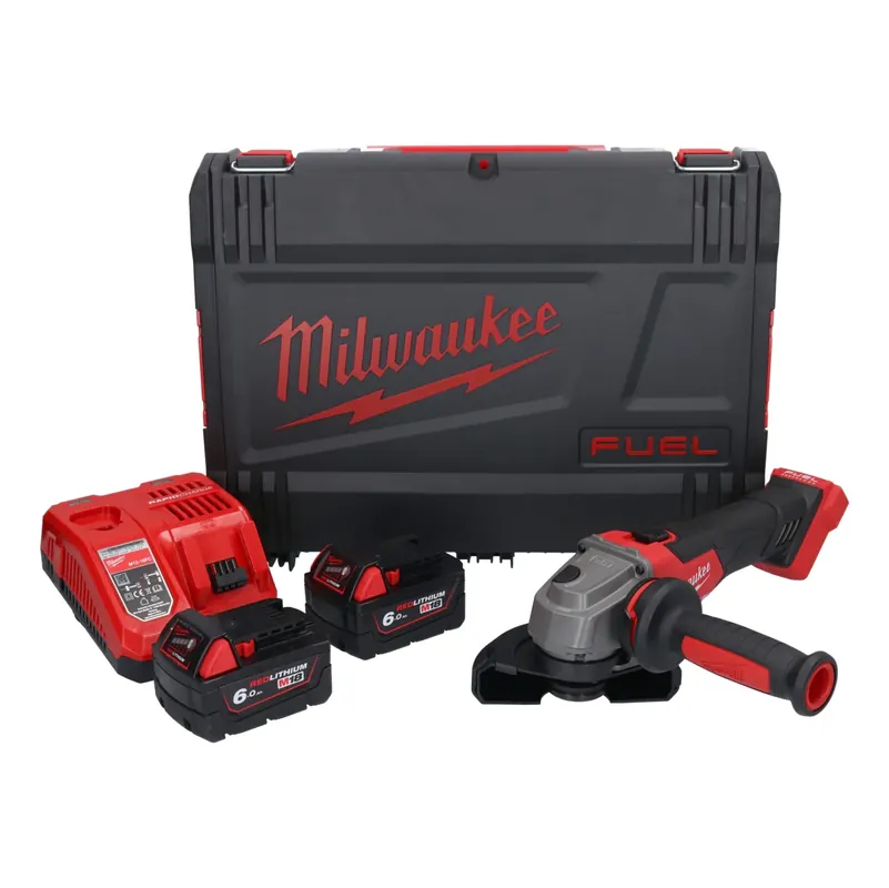 Begrenztes Angebot Milwaukee M18 FSAG125X-602X Akku Winkelschleifer 18 V 125 mm Brushless + 2x Akku 6,0 Ah + Ladegerät + HD Box