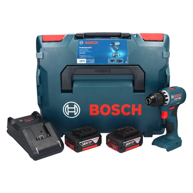Nur Heute Bosch GSR 18V-45 Akku Bohrschrauber 18 V 45 Nm Brushless + 2x Akku 5,0 Ah + Ladegerät + L-Boxx