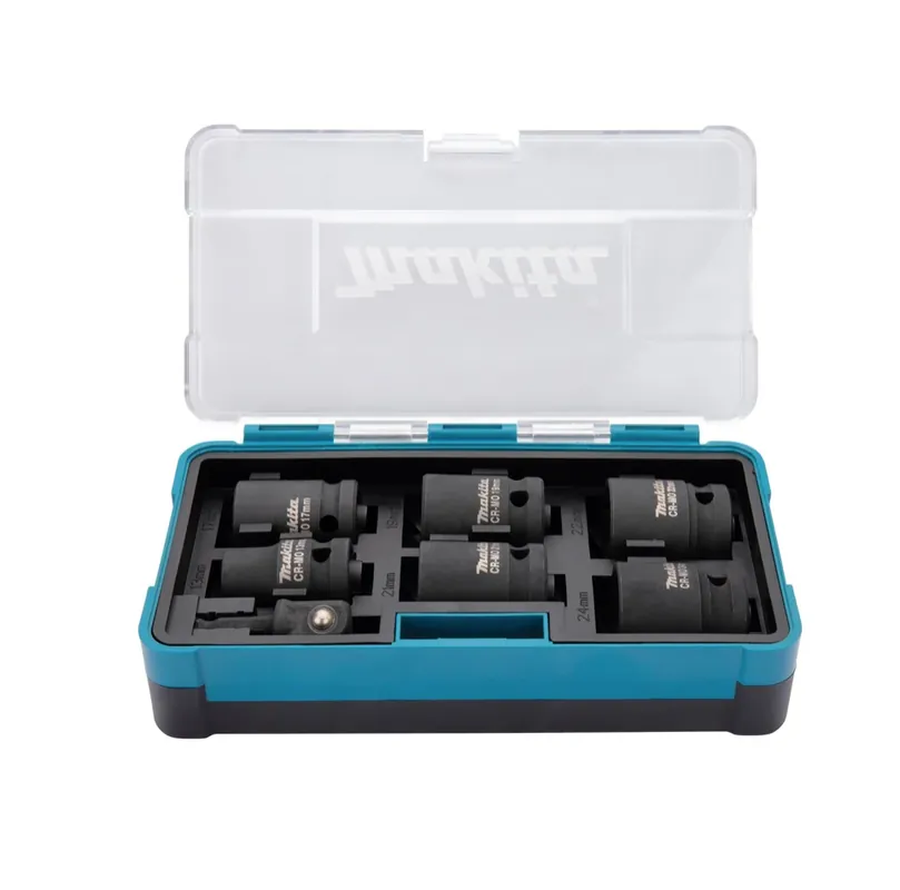 Markenprodukt Makita B-69733 Blue Black Steckschlüssel Set 7 tlg. 1/2" 13 17 19 21 22 24 mm
