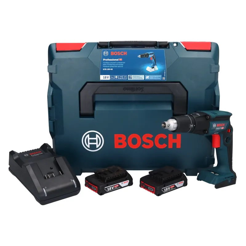 Nur Für Kurze Zeit Bosch GTB 18V-45 Akku Trockenbauschrauber 18 V 32 Nm Brushless + 2x Akku 2,0 Ah + Ladegerät + L-Boxx