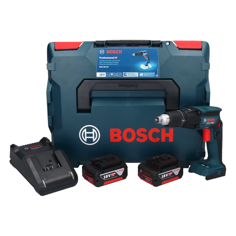 Bosch GTB 18V-45 Akku Trockenbauschrauber 18 V 32 Nm Brushless + 2x Akku 5,0 Ah + Ladegerät + L-Boxx Schnäppchen