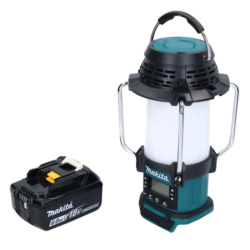 Online Kaufen Makita DMR 055 G1 Akku Radio 18 V FM mit Laterne 360° Taschenlampe + 1x Akku 6,0 Ah - ohne Ladegerät