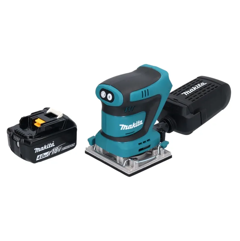 Makita DBO 482 M1 Akku Schwingschleifer 18 V 112 x 102 mm + 1x Akku 4,0 Ah - ohne Ladegerät Must-Have