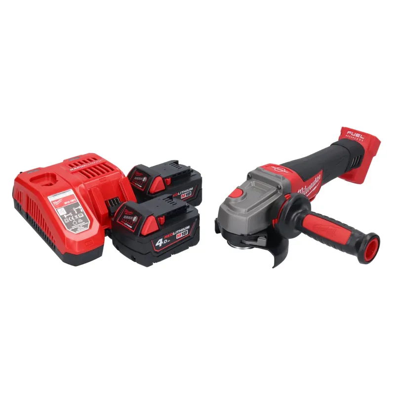 Milwaukee M18 CAG115XPDB-402 Akku Winkelschleifer 18 V 115 mm Brushless + 2x Akku 4,0 Ah + Ladegerät Meistverkauft