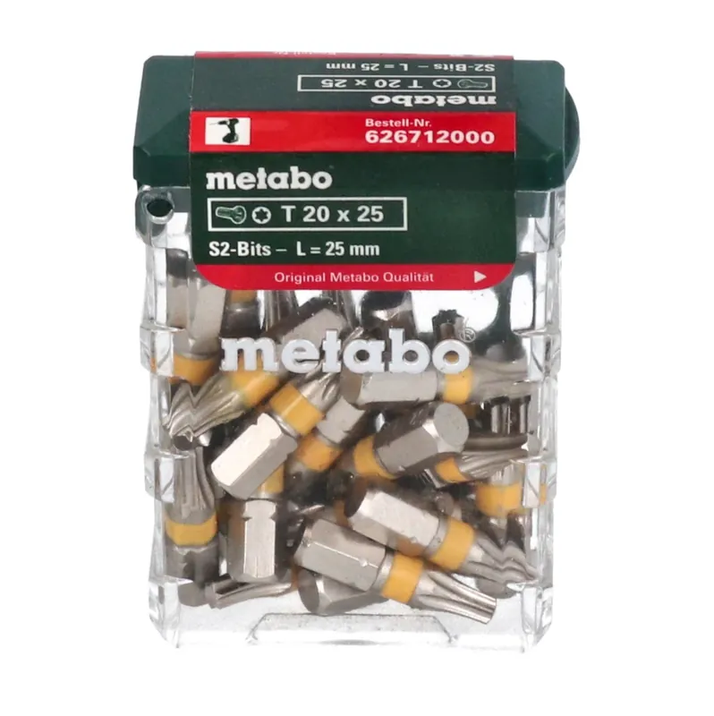 Metabo Bit Box 25x T20 25 mm Torx Bit ( 626712000 ) Echt