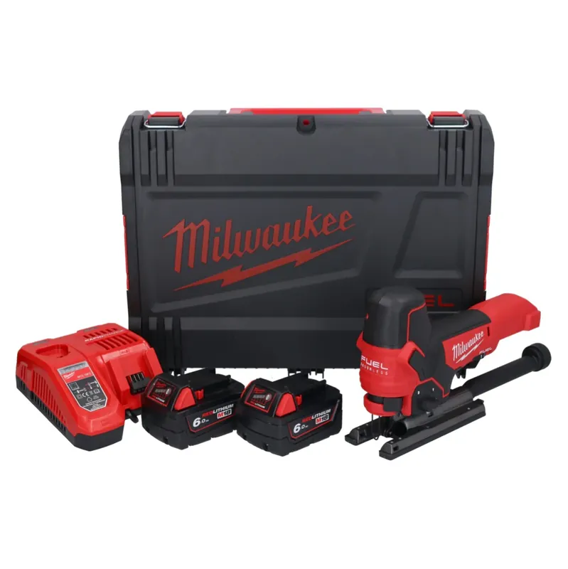 Jetzt Kaufen Milwaukee M18 FBJS-602X Akku Stichsäge 18 V Brushless + 2x Akku 6,0 Ah + Ladegerät + HD Box