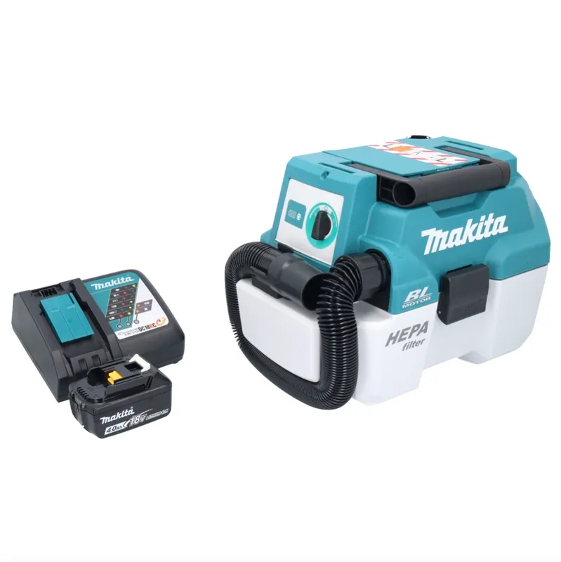 Must-Have Makita DVC 750 LRM1 Akku Staubsauger LXT 18 V 67 mbar 7,5 l Brushless + 1x Akku 4,0 Ah + Ladegerät